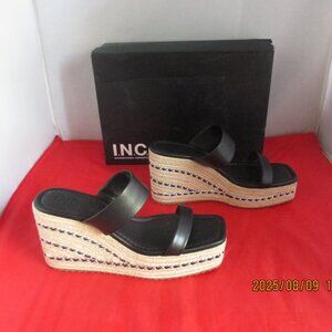 I.N.C. International Concepts Nylana Sandals $79 - US Size 9 1/2 - Black - 1284